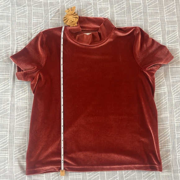 Madewell Mockneck Velvet Shirt - Picture 8 of 8